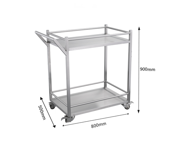不锈钢双层手推车 不锈钢双层手推车